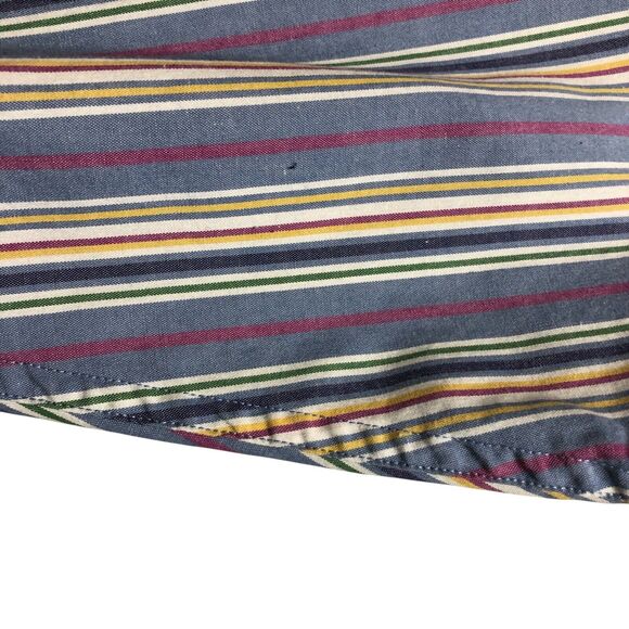 Vintage Ralph Lauren Shirt Mens XL Striped Long Sleeve Button Down Preppy Pony - Picture 13 of 16